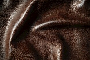 棕色皮革纹理特写