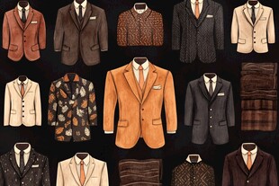 多样男士西装款式展示