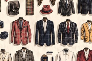 多样男士服饰与配饰展示