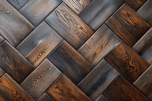 人字拼木地板纹理特写