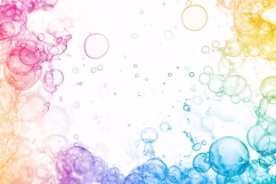 彩色梦幻泡泡背景图