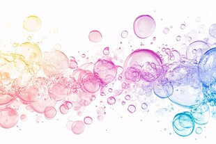 梦幻彩色泡泡背景图