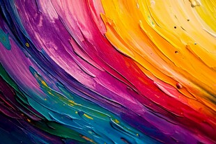 绚丽多彩的抽象颜料纹理