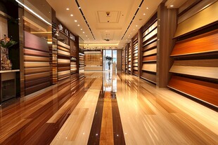 时尚木地板展厅展示空间