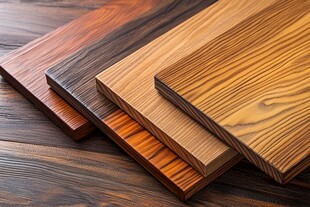 多样实木板材展示