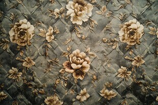 复古花卉图案布料