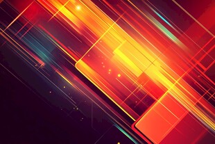 炫彩动感线条几何背景图