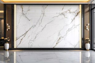 奢华大理石电视背景墙