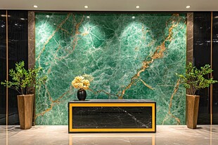 奢华绿宝石纹大理石玄关