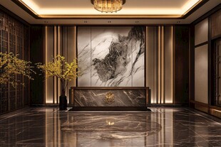 中式奢华大堂尽显高雅格调