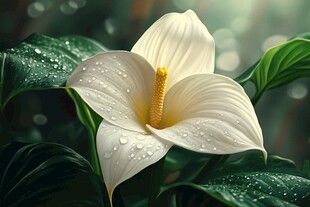 带露白掌 清新自然之美