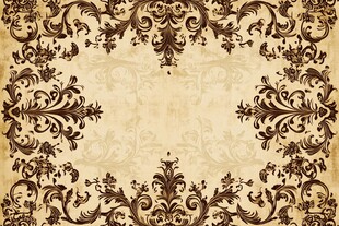 复古欧式花纹边框背景图