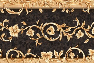 金色奢华花纹装饰图案