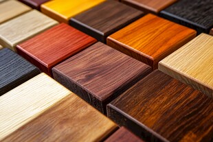 多彩木材样本展示