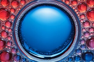 梦幻多彩水滴微观世界