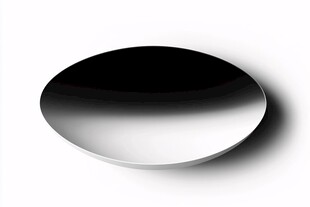 黑白渐变椭圆盘