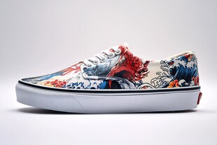 日式浮世绘风印花休闲板鞋