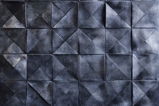 几何纹理深色立体墙面