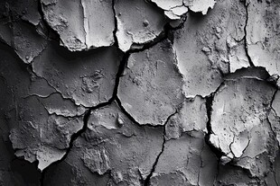 墙面裂纹纹理特写