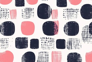 粉黑几何图案无缝背景图