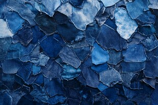 蓝色碎块纹理艺术背景