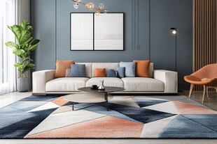 现代简约风客厅温馨一角