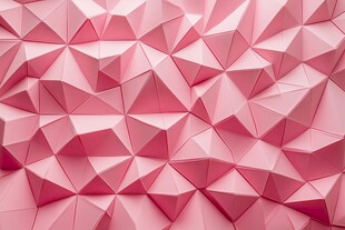 粉色几何立体折纸纹理背景