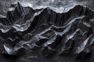 立体山峦纹理艺术雕塑