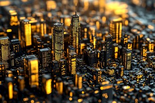 璀璨都市微缩景观