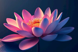 梦幻粉色睡莲特写