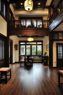 中式双层客厅典雅家居风