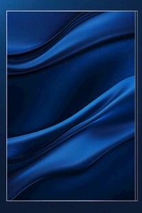 蓝色丝绸质感背景图