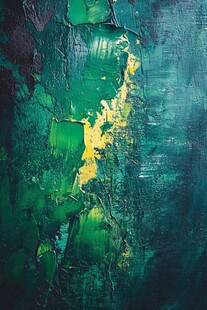 抽象绿调油画纹理背景