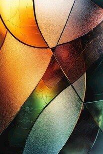 多彩几何玻璃纹理图案