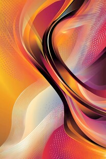 炫彩动感抽象流体线条图案