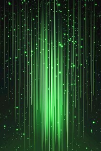 绿色光线闪烁梦幻背景图