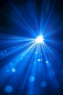 蓝色炫光放射特效背景