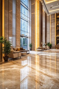 豪华大气的酒店大堂空间