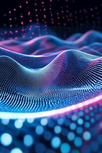 梦幻炫彩的科技波动画面