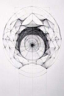 几何线条构成的抽象艺术图形