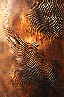 火星表面沙丘纹理特写