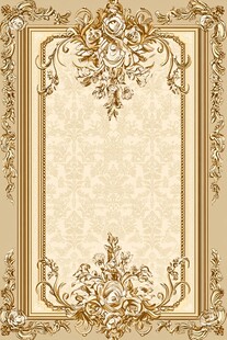 欧式古典花纹边框装饰图
