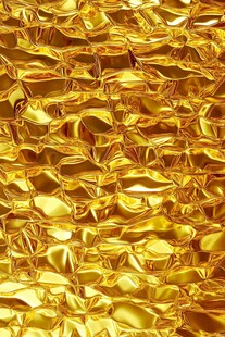 金色褶皱质感金属箔纹理