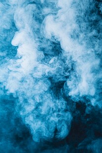 梦幻蓝白色烟雾效果