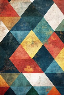 复古几何图案背景纹理