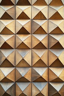 几何三角拼接金属墙面