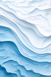 蓝白渐变立体波浪纹理背景
