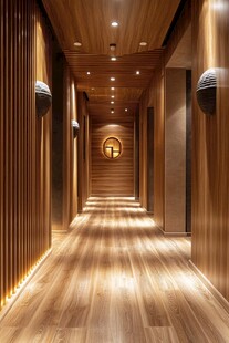 木质禅意走廊 尽显静谧雅致