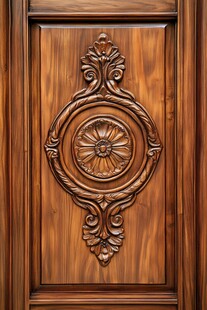 精致木雕木门细节展示