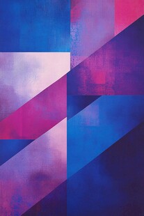 绚丽几何色块拼接背景图
